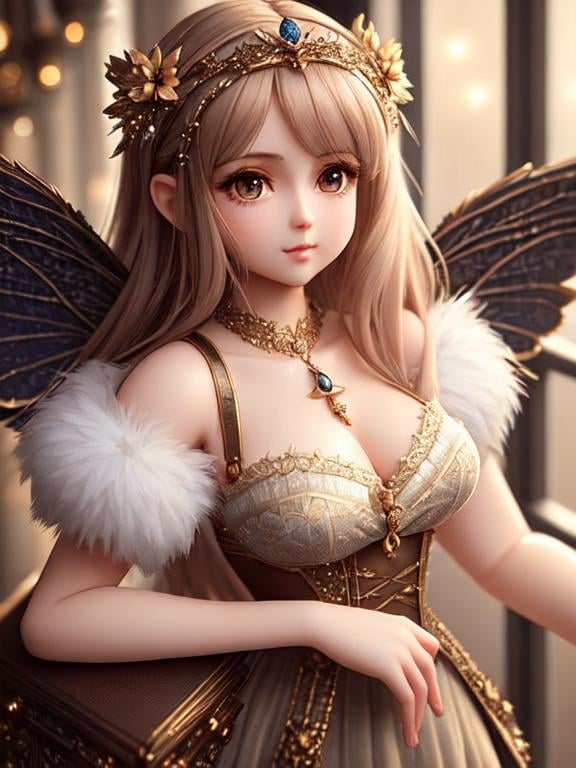 Prompt: cute femenine woman pixie , highly detailed, fluffy, intricate details, beautiful big eyes, maximum cuteness, lovely, adorable, beautiful, flawless, masterpiece, soft dramatic moody lighting, radiant love aura, ultra high quality octane render, hypermaximalist.