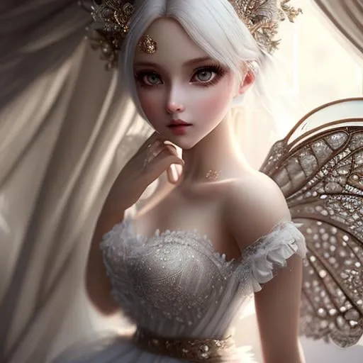 Prompt: cute femenine woman pixie , highly detailed, fluffy, intricate details, beautiful big eyes, maximum cuteness, lovely, adorable, beautiful, flawless, masterpiece, soft dramatic moody lighting, radiant love aura, ultra high quality octane render, hypermaximalist.