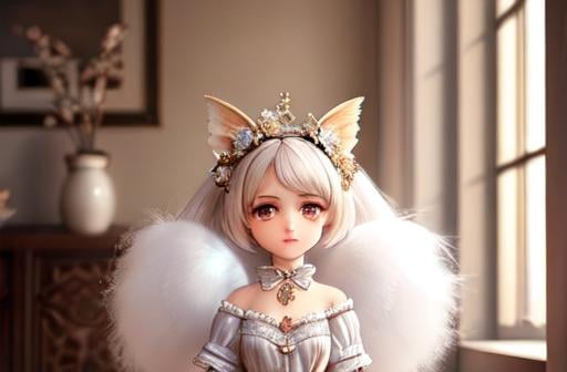 Prompt: cute femenine woman pixie , highly detailed, fluffy, intricate details, beautiful big eyes, maximum cuteness, lovely, adorable, beautiful, flawless, masterpiece, soft dramatic moody lighting, radiant love aura, ultra high quality octane render, hypermaximalist. full tamaño