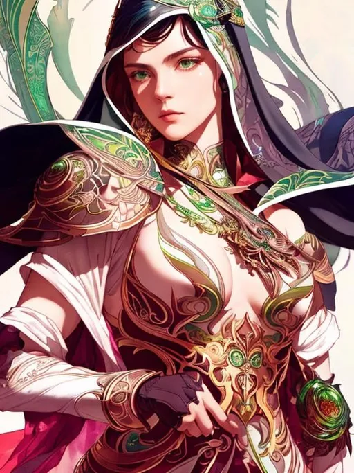 Prompt: Detailed eyes flawless eyes Gorgeous chartreuse greenest hair natural lime flair goddess, intricate, dramatic full body pose, magnificent, masterpiece, by minjae lee, by James jean, by WLOP, mucha, Waterhouse, by eve ventrue, by anna dittmann, by Alessio Albi, dynamic lighting, green, emeralds