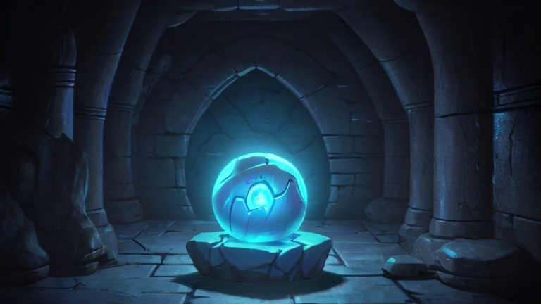 Prompt: dungeon core orb