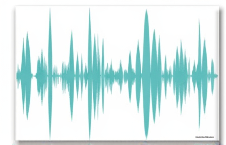 Prompt: speech wave example green not too complex