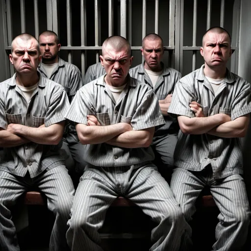 Prompt: angry prisoners