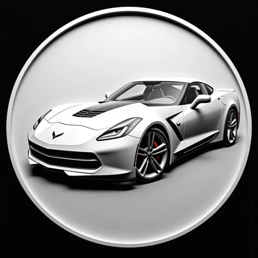 Prompt: 2015 Chevy Corvette car, no background, side view, no ground, smoothe
