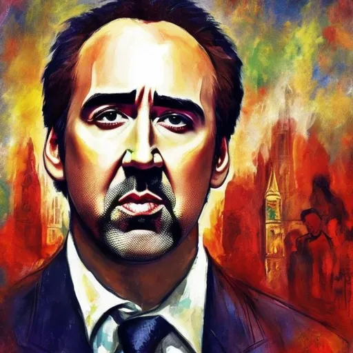 Prompt: Pá Nicholas cage pastiche