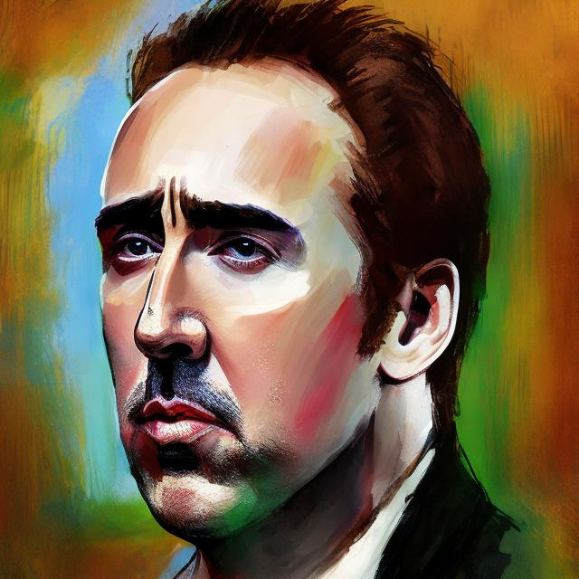 Prompt: Pá Nicholas cage pastiche