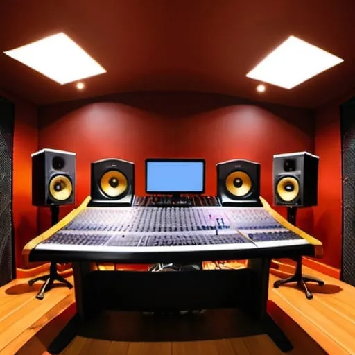 Prompt: Recording studio 
