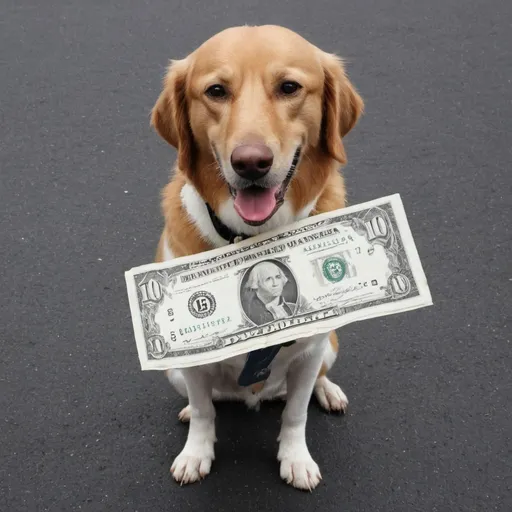 Prompt: 1 dollar dog>10 dollar dog