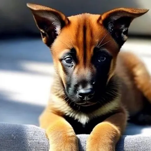 Prompt: e.g a malinoi puppy thats cute