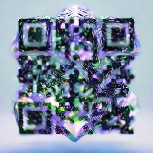 Prompt:  liquid drops on  a cymatic 3D icosahedron 