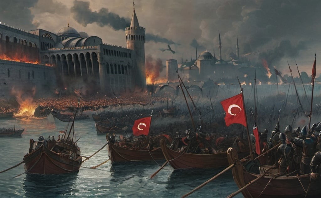 Prompt: The Fall of Constantinople

