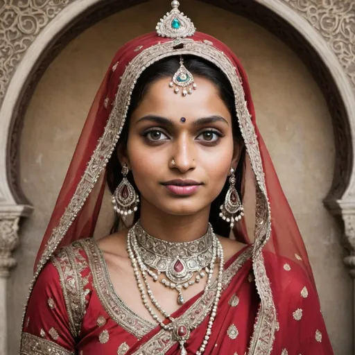 Prompt: A south Asian Muslim Begum and Hindu Rani