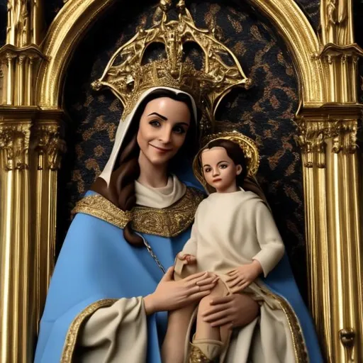 Prompt: Regina Isable de Castile as Saint Maria