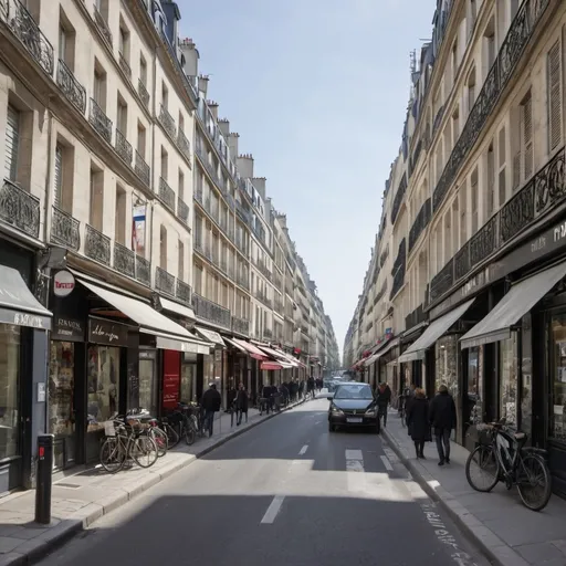 Prompt: importer image d'une rue de paris
