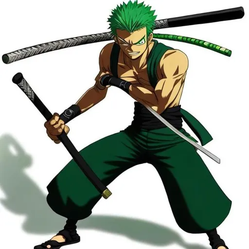 Prompt: e.g. Roronoa Zoro from one piece
