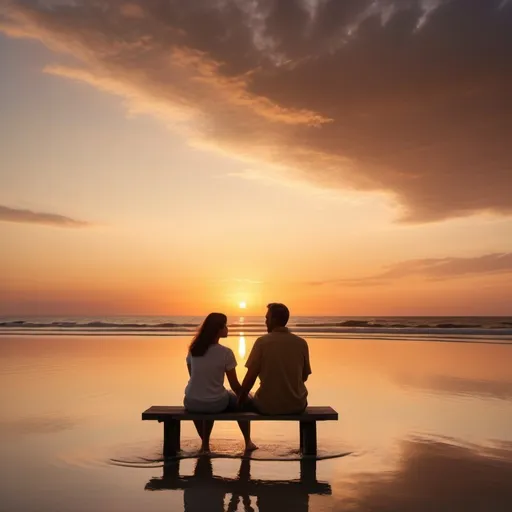 Prompt: couple watching the sunset
