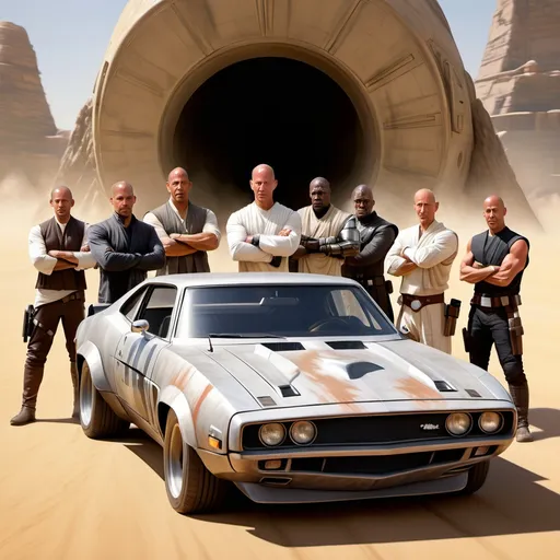 Prompt: Ludicrous Fast and Furious Star Wars