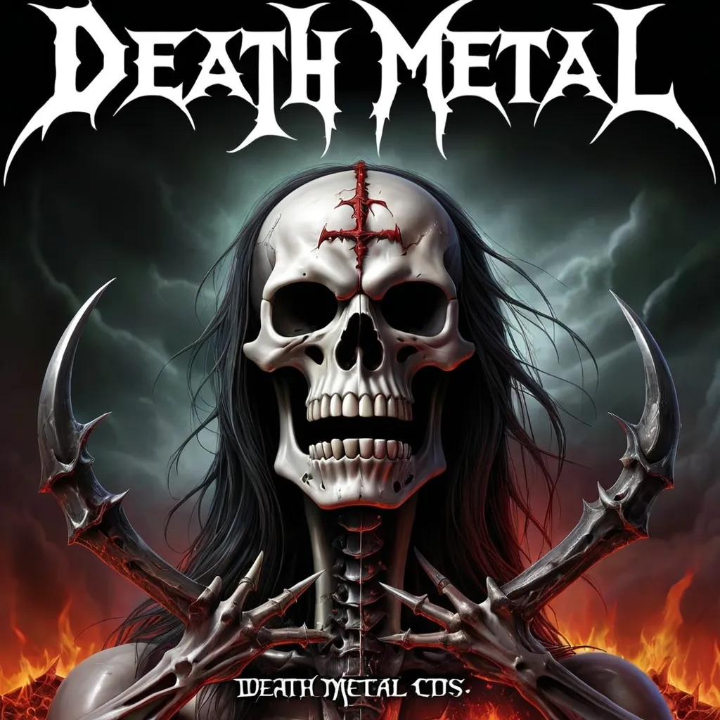 Prompt: death metal  cd cover