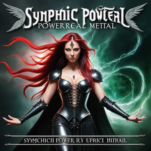 Prompt:  symphonic power metal cd cover