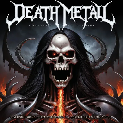 Prompt: death metal  cd cover