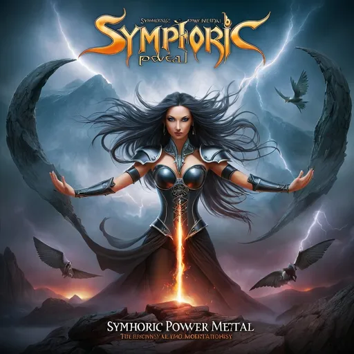 Prompt:  symphonic power metal cd cover