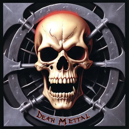 Prompt: death metal  cd cover