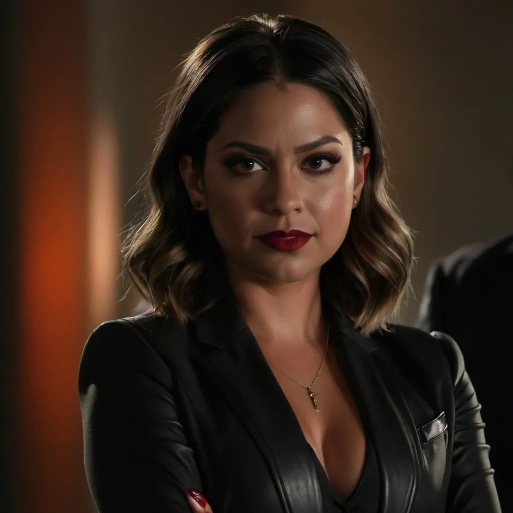 Prompt: Evil Ella Lopez from Lucifer