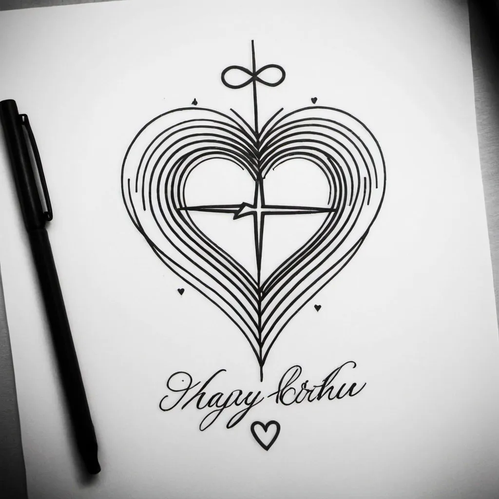 How to draw a nicely curved heart, including shading - completed pencil  outline | Let's Draw That! | Heart pencil drawing, Easy heart drawings, Heart  drawing