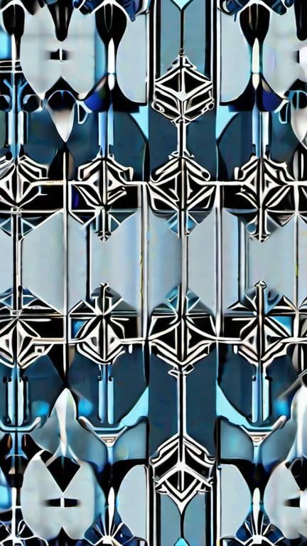 Prompt: beautiful snowflake, dark blue, light blue, art deco, intricate