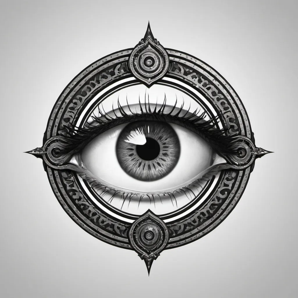 Prompt: Do a logo with the name CEZAR and an EYE the eye image should be something like the background 