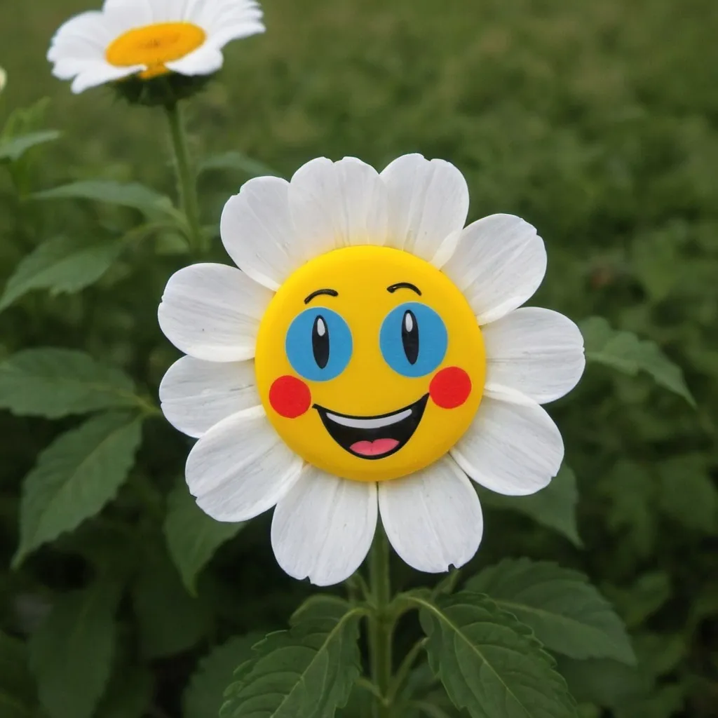 Prompt: Happy flower