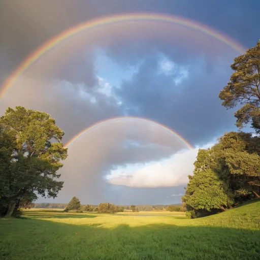 Prompt: rainbow heaven