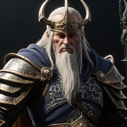 Prompt: draw The General Radahn in elden ring as animation