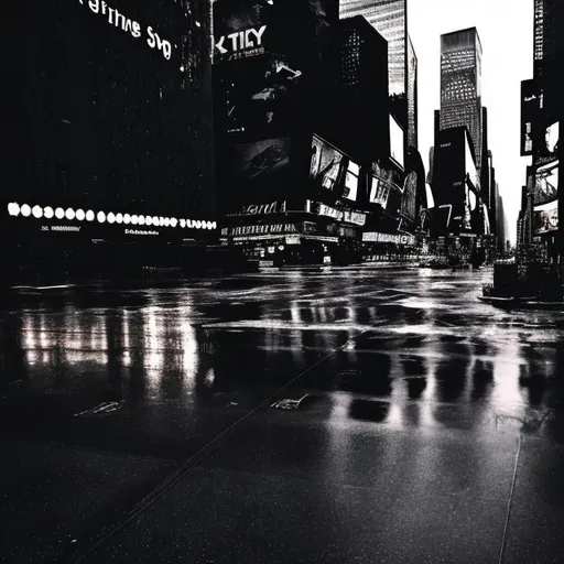 new york sad empty rain