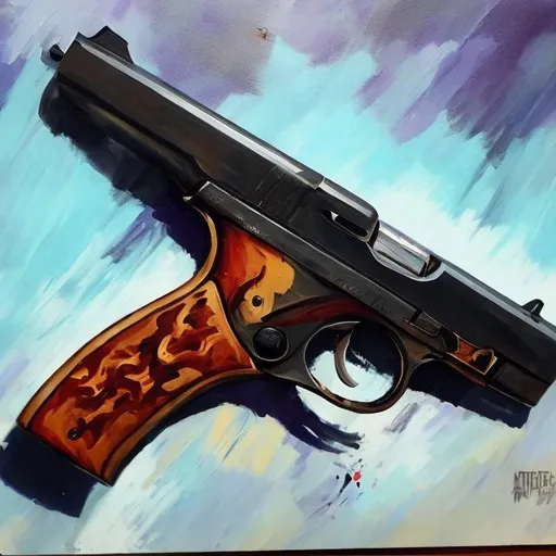 Prompt: gun painting



