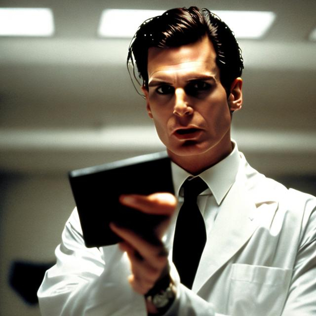 Prompt: patrick bateman 