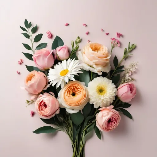 Prompt: Create me an image background with flowers minimalistic modern attractive