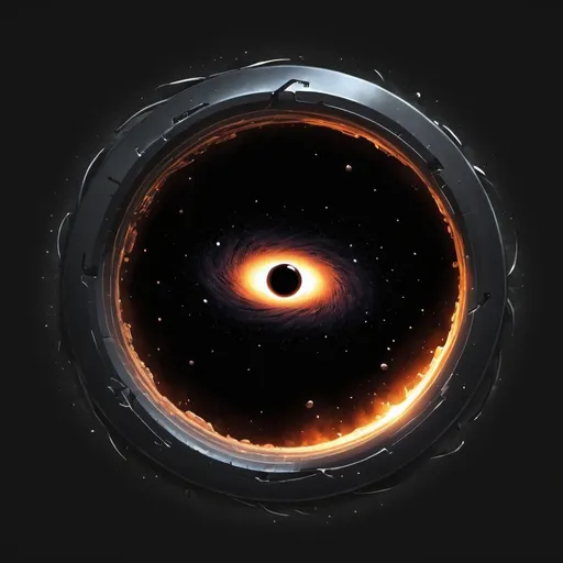 Prompt: Combine the name Crawl with the black hole. I want a gaming logo