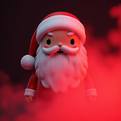 Prompt: Santa seeking vengeance.