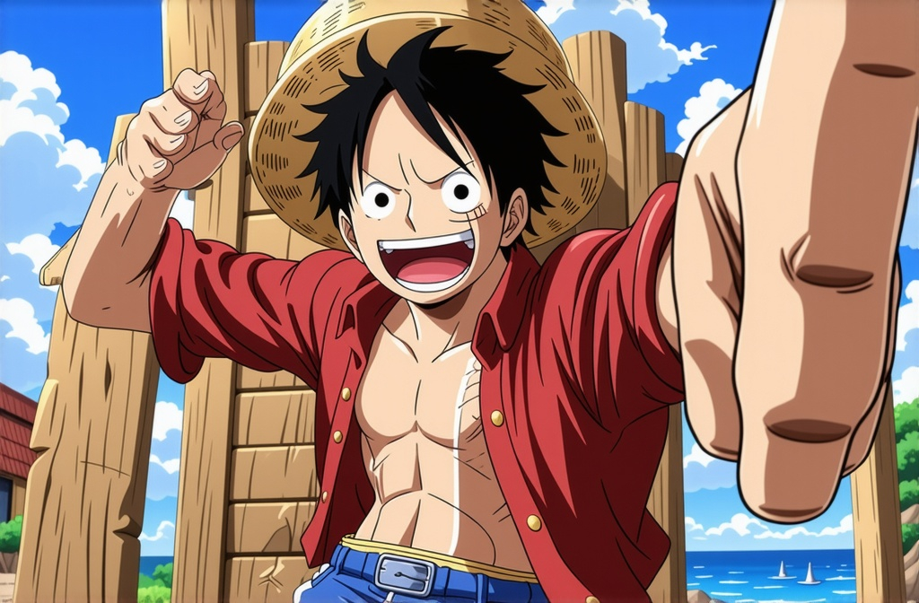 Prompt: one piece anime
