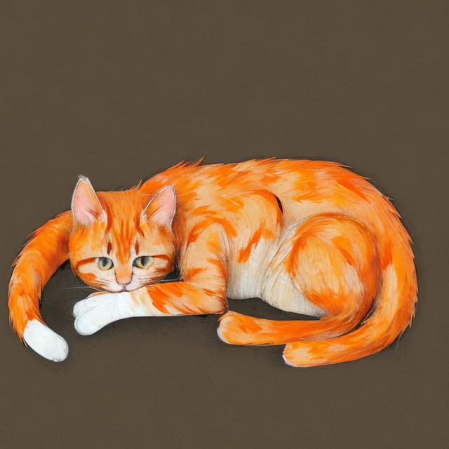 Prompt: Orange cat cat decompose 