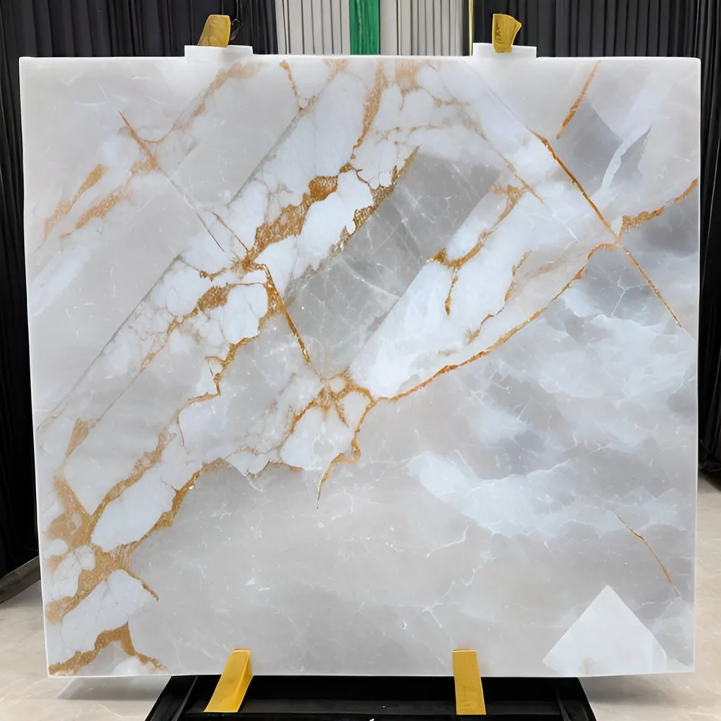 Prompt: white cyrstal onyx marble digital image
