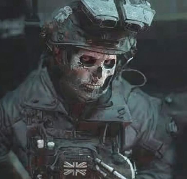 Prompt: create the ghost character from the cod game franchise, perfect image, best quality the best image that ai can create