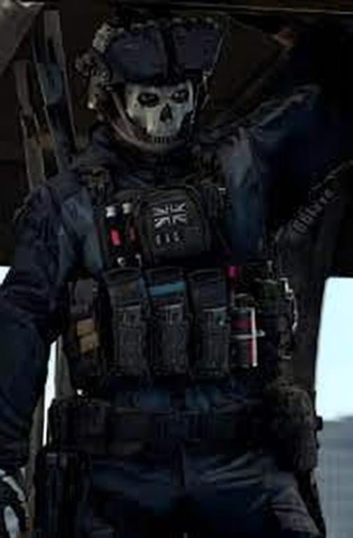 Prompt: create the ghost character from the cod game franchise, perfect image, best quality the best image that ai can create