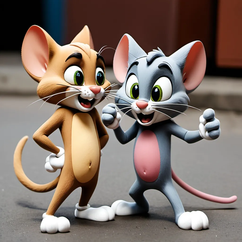 Prompt: Tom and Jerry 