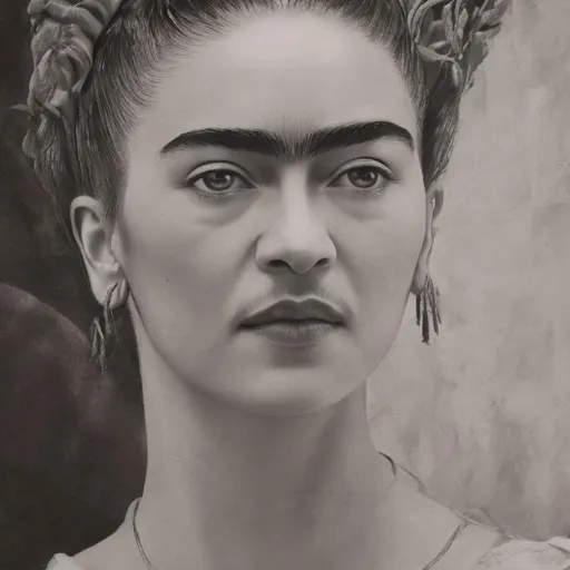 Prompt: ultra beautiful and lifelike realistic Frida Kahlo  portrait 