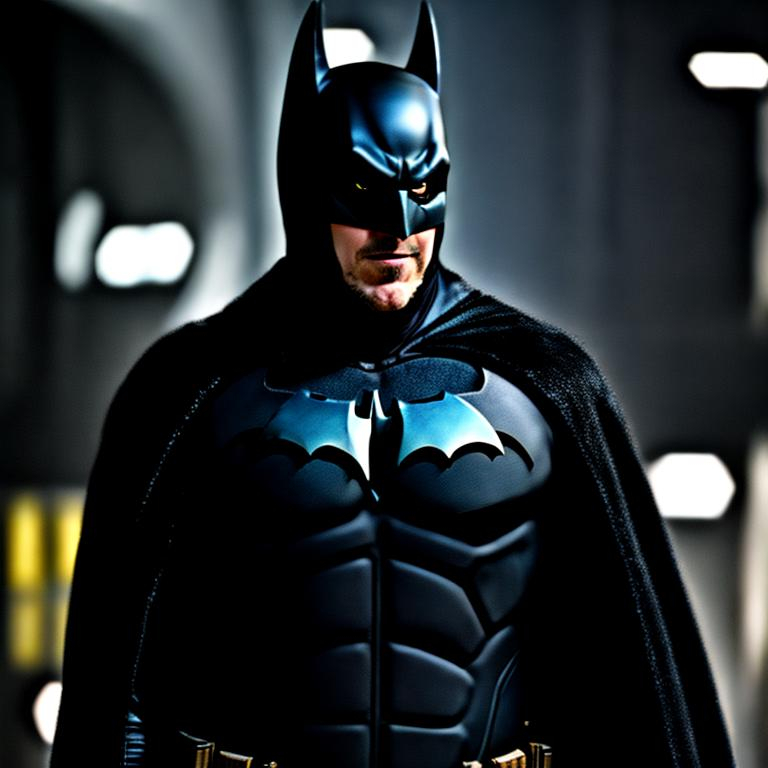 Prompt: ultra beautiful realistic and lifelike portrait of Christian Bale as Batman