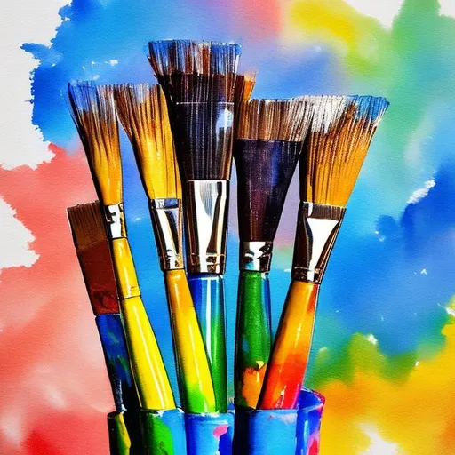 Prompt: An image of a paintbrush