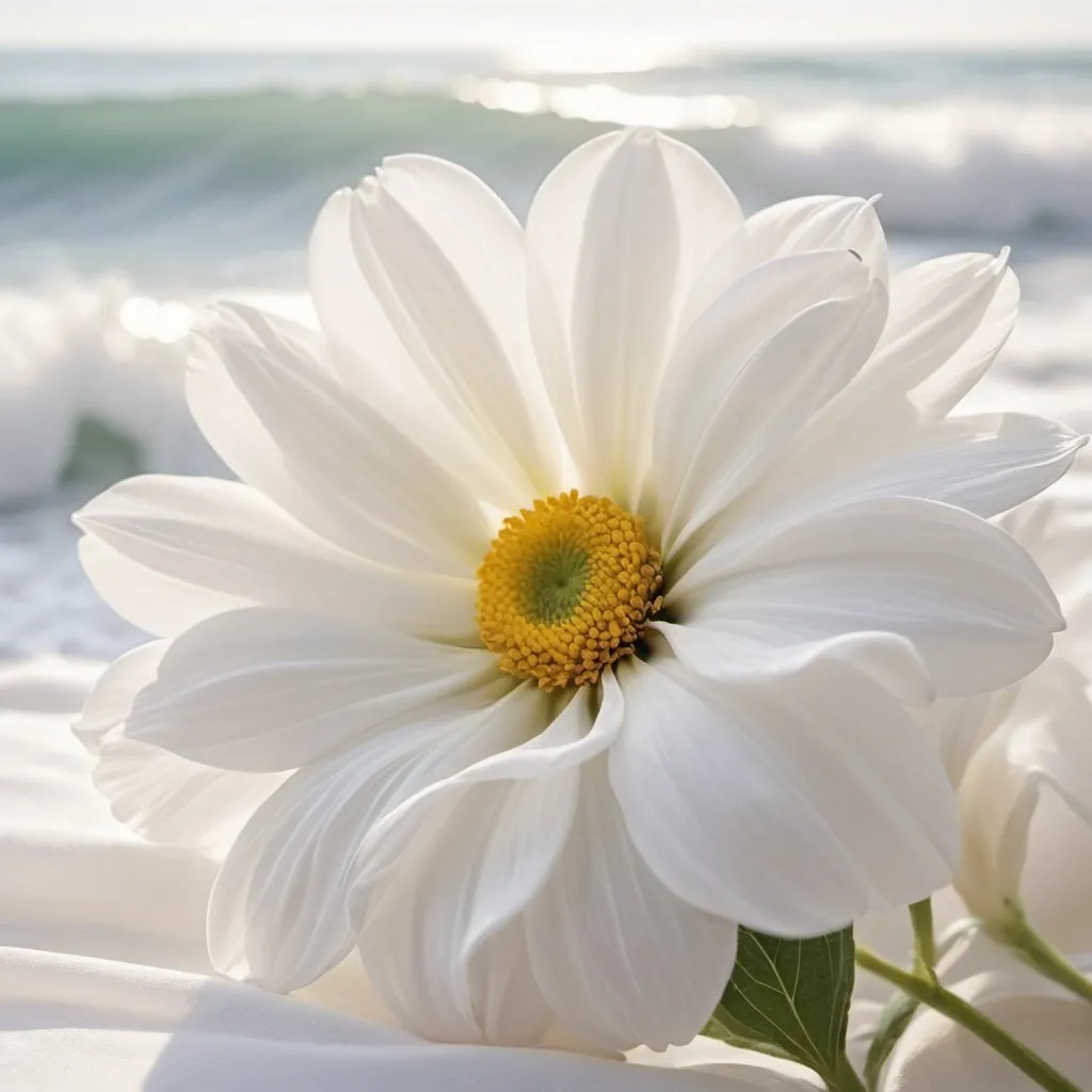 Prompt: zoomed out photo, flower, Whiteness whispers, wonders wide,
Waves washing with wisdom’s tide.
Purity’s promise peacefully plied,
Openness, in white, does reside.

Transparency’s touch, tenderly tied,
Joy’s jubilation, cannot hide.
White’s wardrobe, worn with pride,
With endless shades of light.
