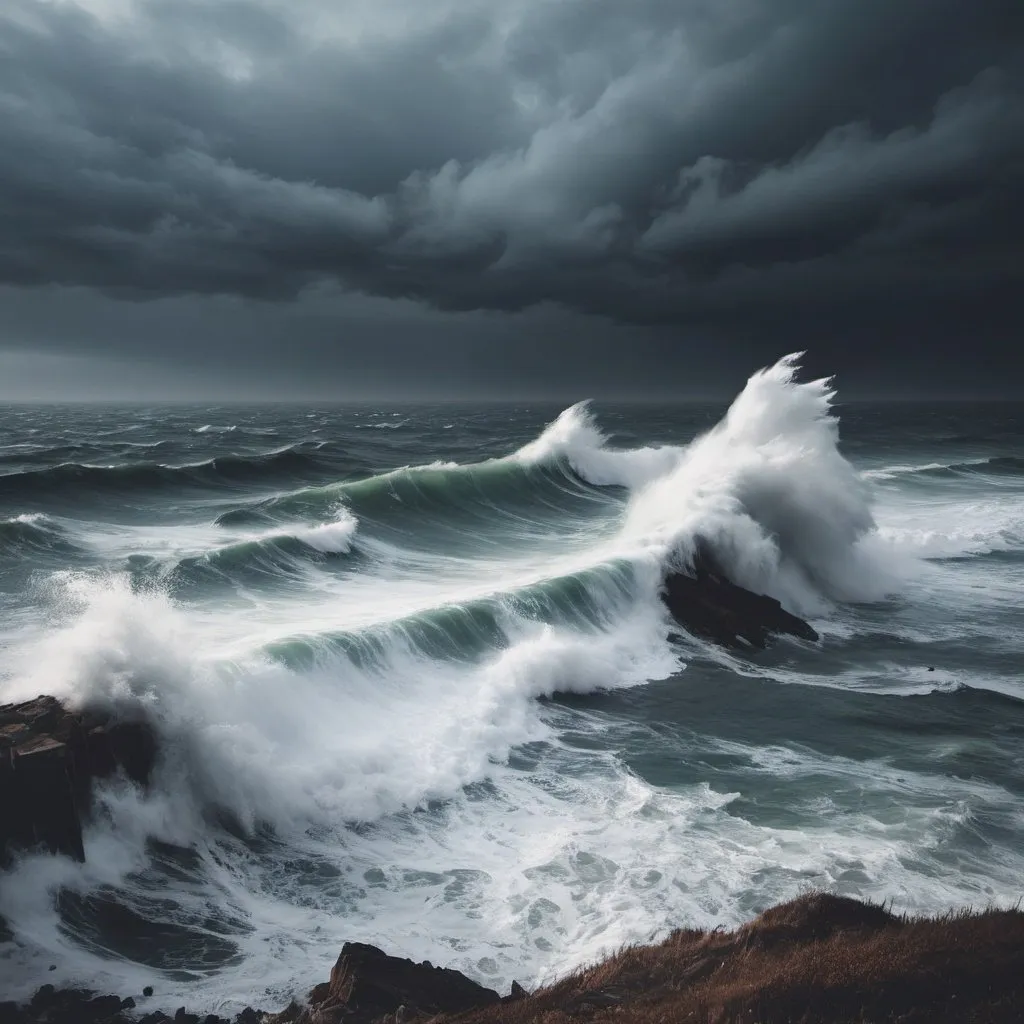 Prompt: storm
wind
waves
sea
seascape
atmosphere
atmospheric
winter
coast